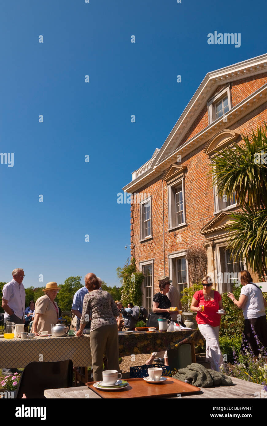 The open gardens of Sotterley Hall in Suffolk,Uk,a privately owned