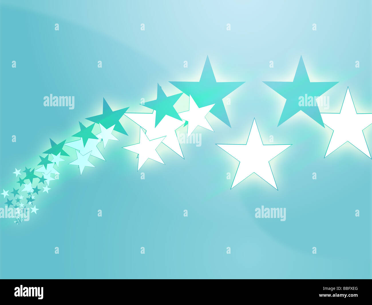 Abstract geometric wallpaper background of dynamic flying stars Stock ...