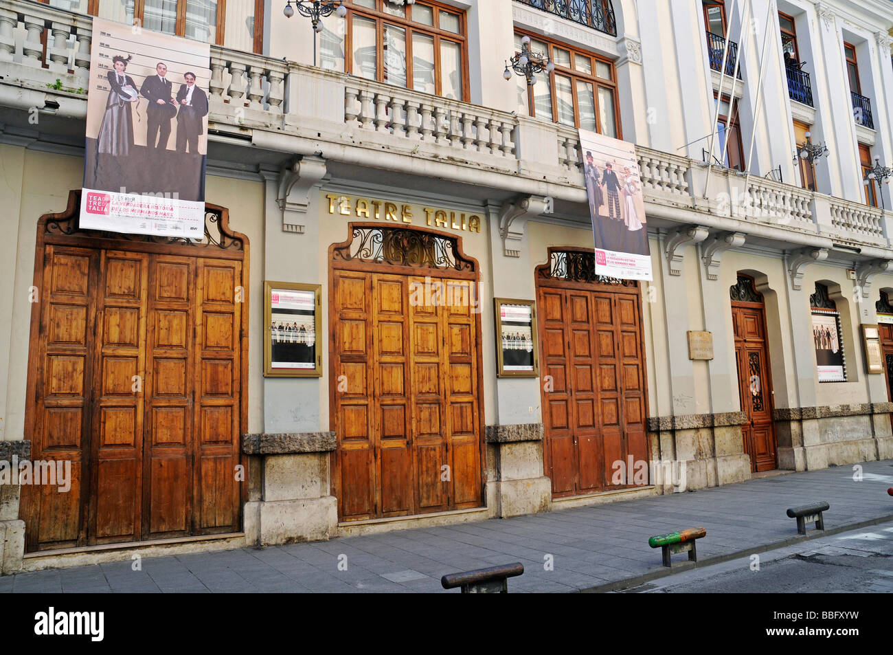 Teatro Talia, theater, Casa de los Obreros, San Vicente Ferrer, Barrio El Carmen district, Valencia, Spain, Europe Stock Photo