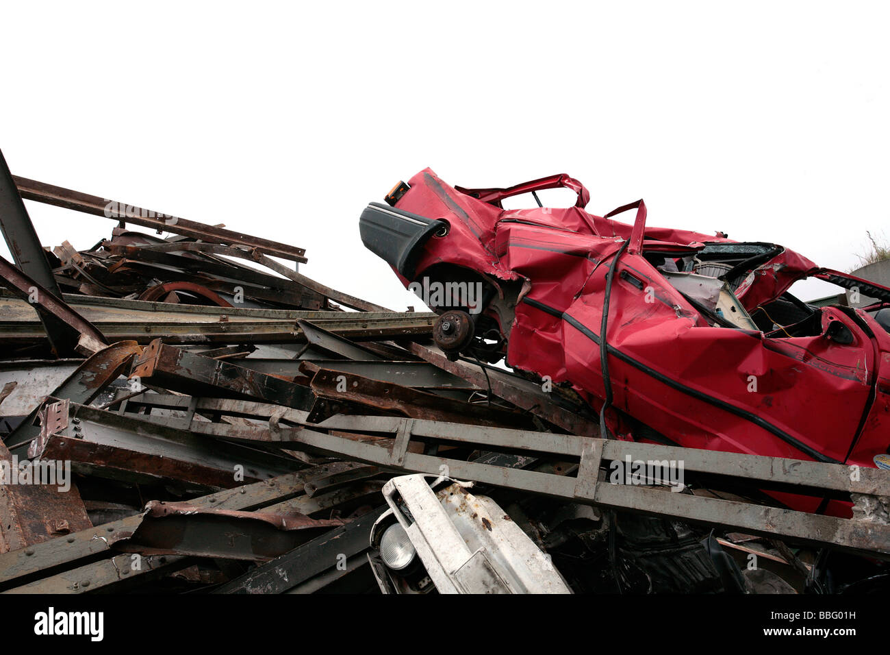 Scrapped cars Stock Photo