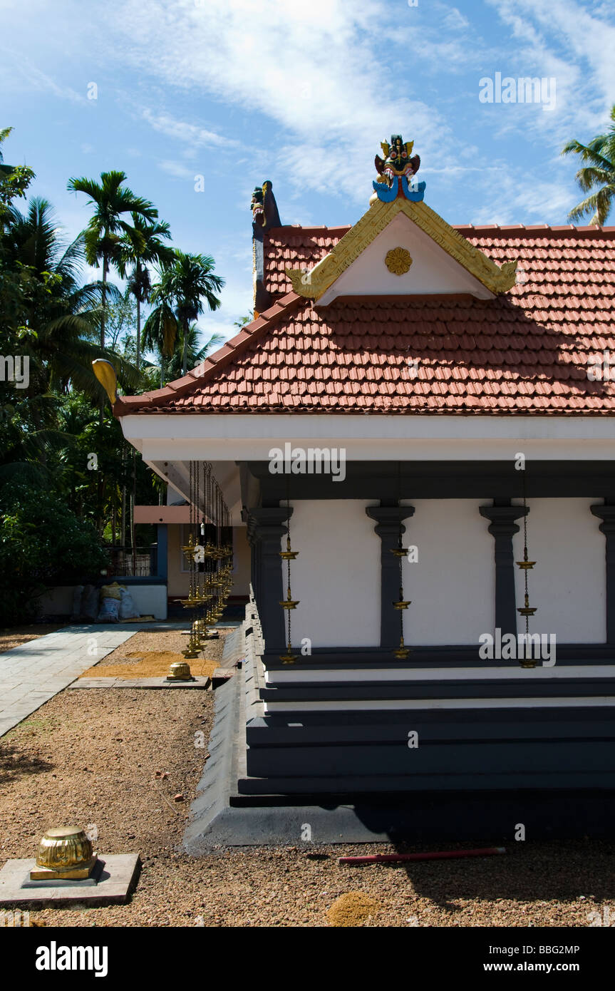 Hindu Temple in Kerala south india Stock Photo
