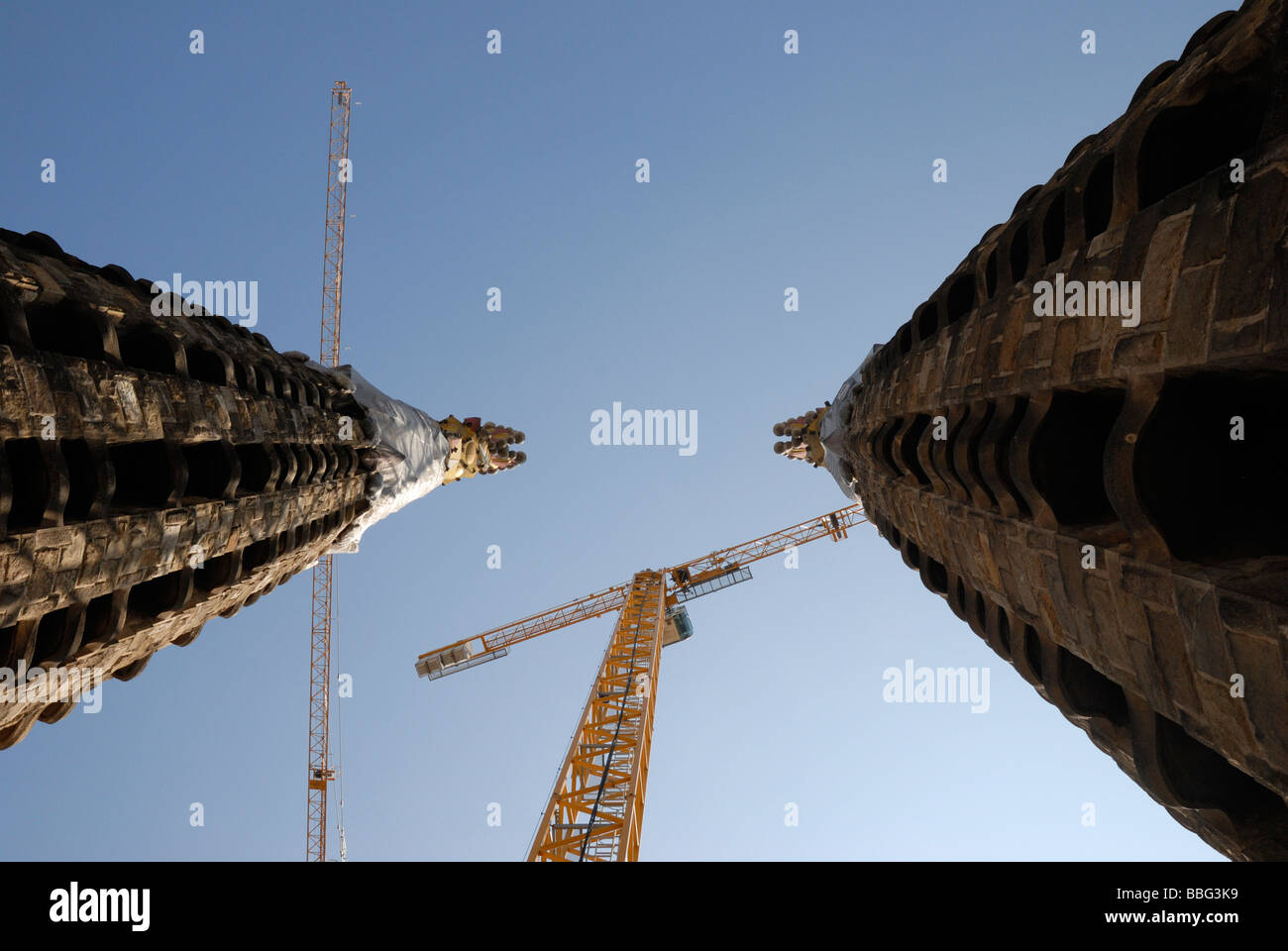 Towers Segrada Familiar, Barcelona spain Stock Photo