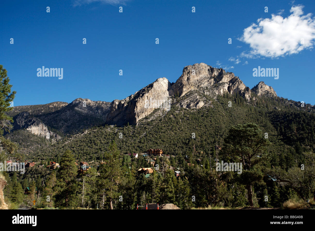 Mount Charlestone And Toiyabe National Forest Park Stock Photo