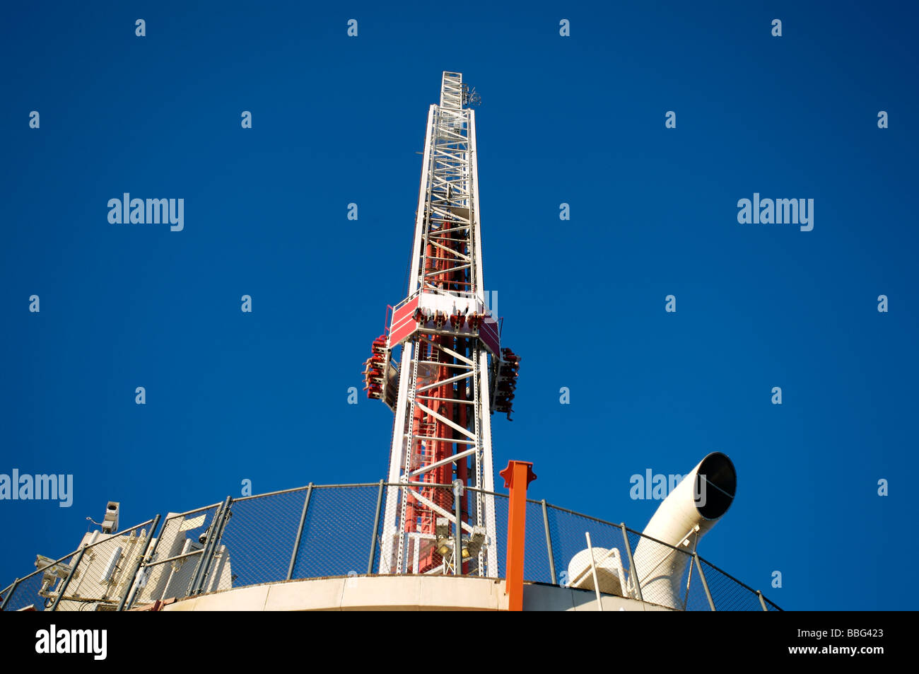 Big Shot Thrill Ride, Stratosphere Las Vegas Stock Photo - Alamy