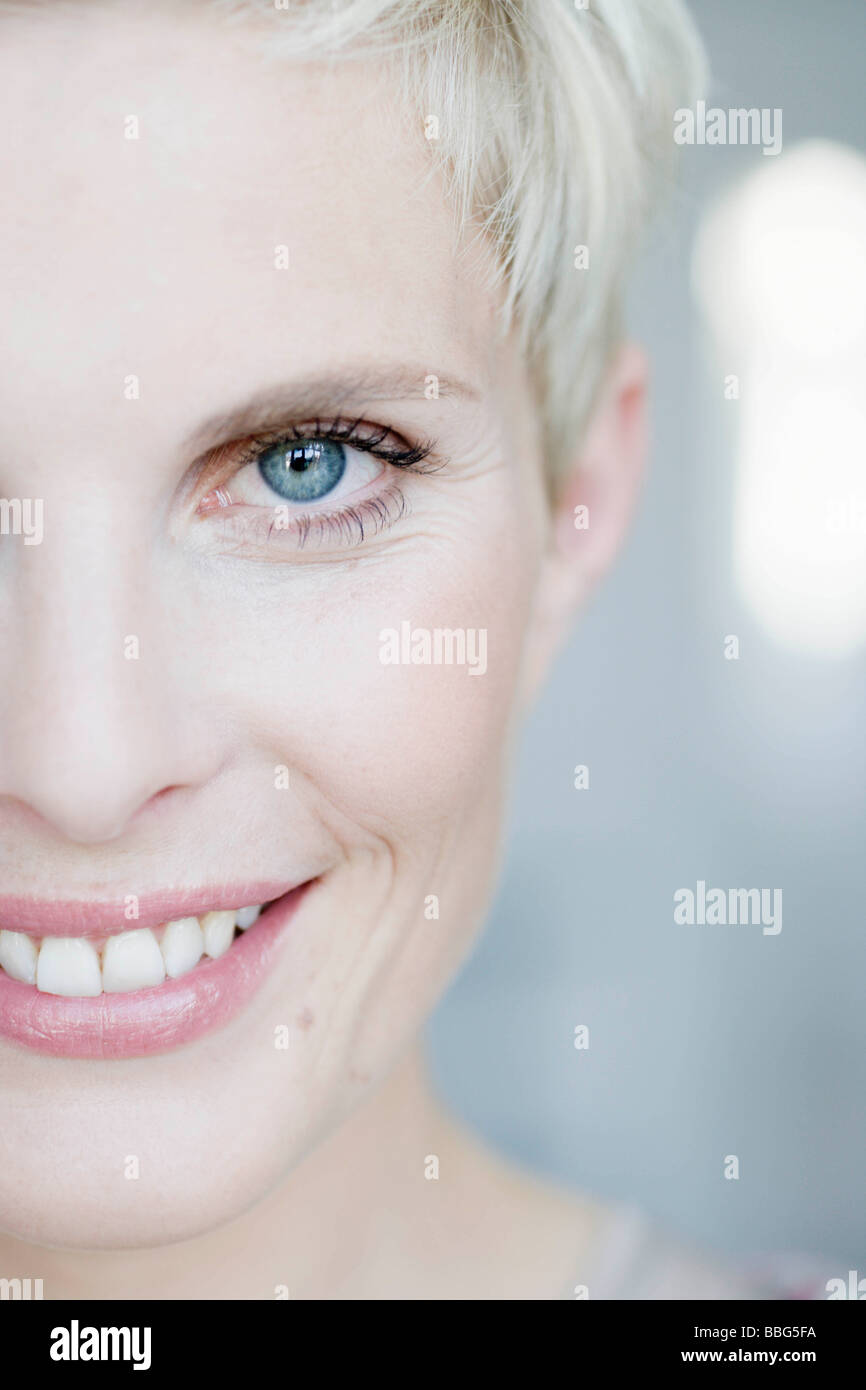 Woman looking at viewer Stock Photo