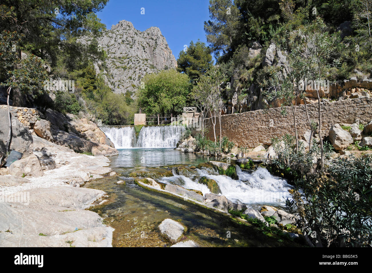 Fonts de l'Algar, Fuentes, springs, river, nature park, Callosa d'en Sarria, Costa Blanca, Alicante, Spain, Europe Stock Photo