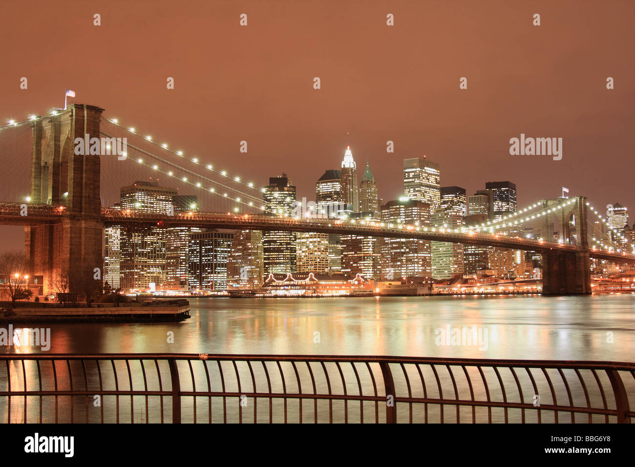 Brooklyn Bridge and Manhattan Skyline, New York City Stock Photo - Alamy