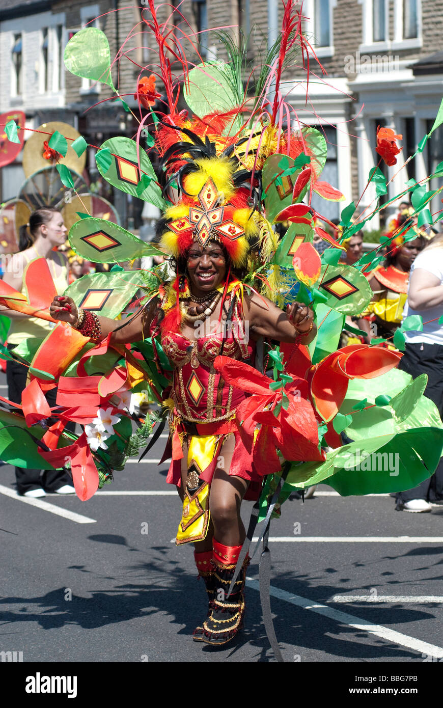 Caribbean carnival costume preston lancashire hi-res stock photography ...