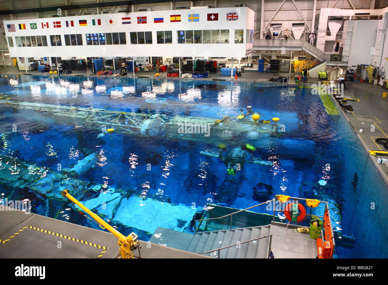 Sonny Carter Training Facility/Neutral Buoyancy Laboratory, Johnson Space Center, Houston, Texas Stock Photo