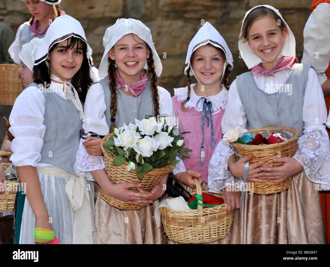 Life in the Baroque era, 18th century, children of the townspeople,  Schiller Jahrhundertfest festival, Marbach am Neckar, Baden Stock Photo -  Alamy, image size:1300x1053