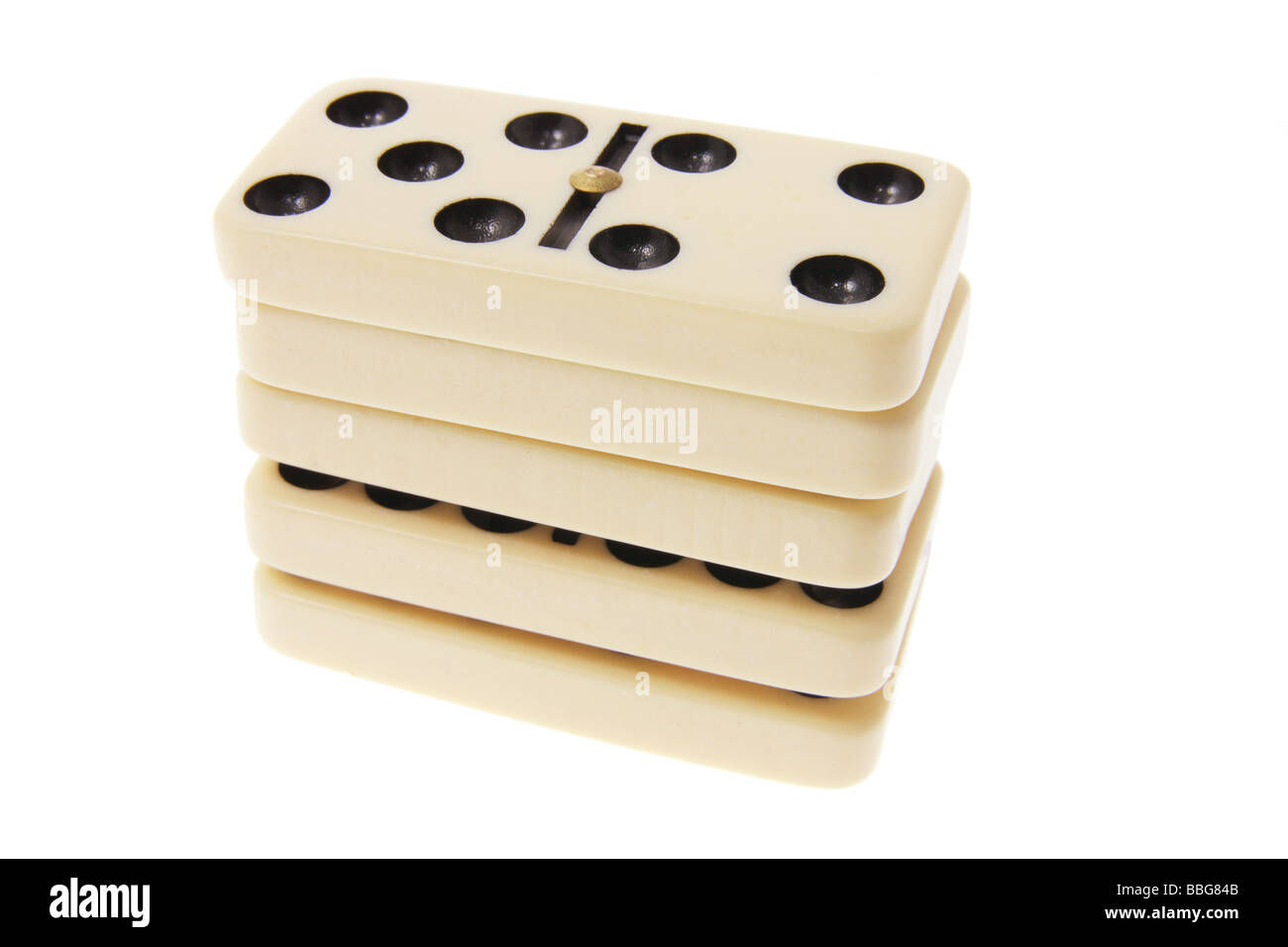 Stack of Dominoes Stock Photo