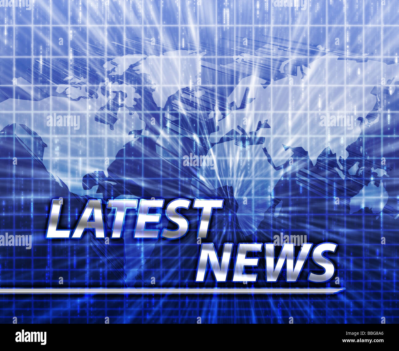 Latest breaking news newsflash splash screen announcement illustration ...