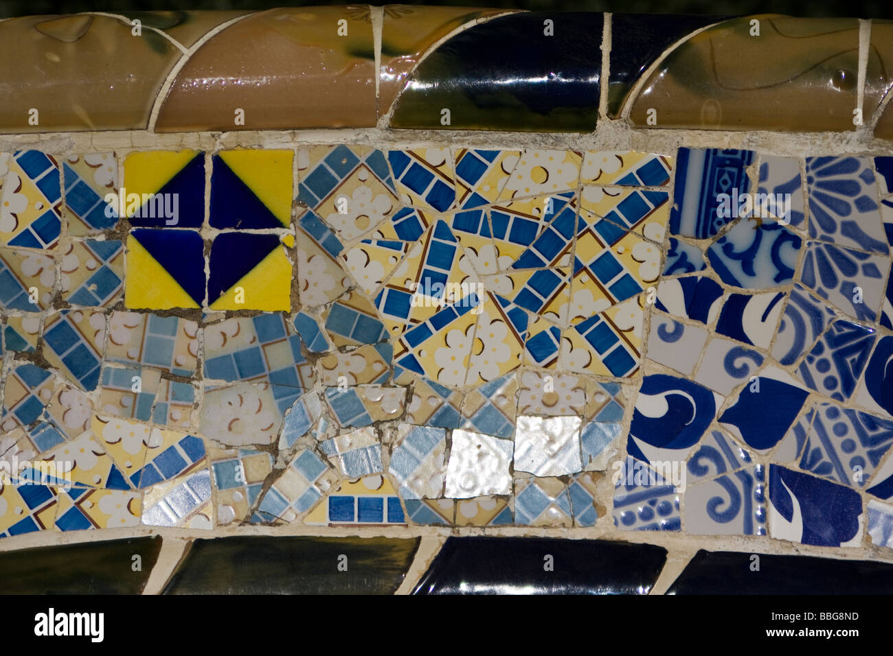 Ceramic mosaic tile background blue hi-res stock photography and images ...