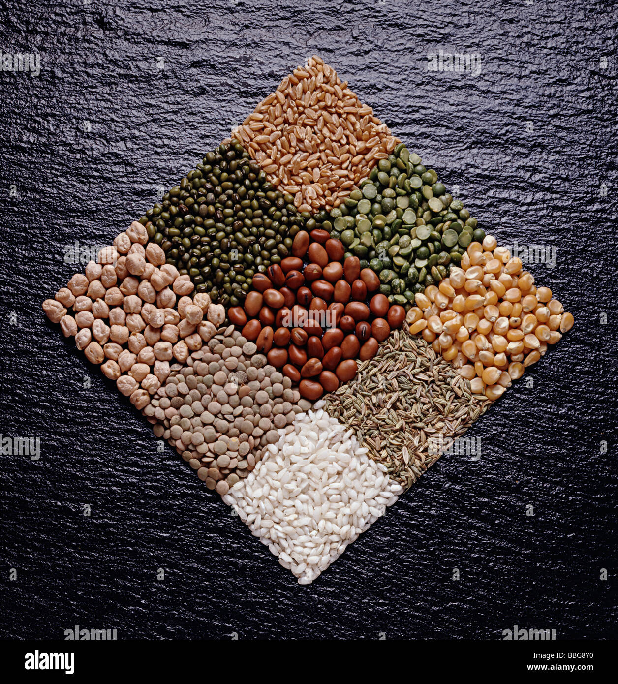 Gereals and legumes Stock Photo