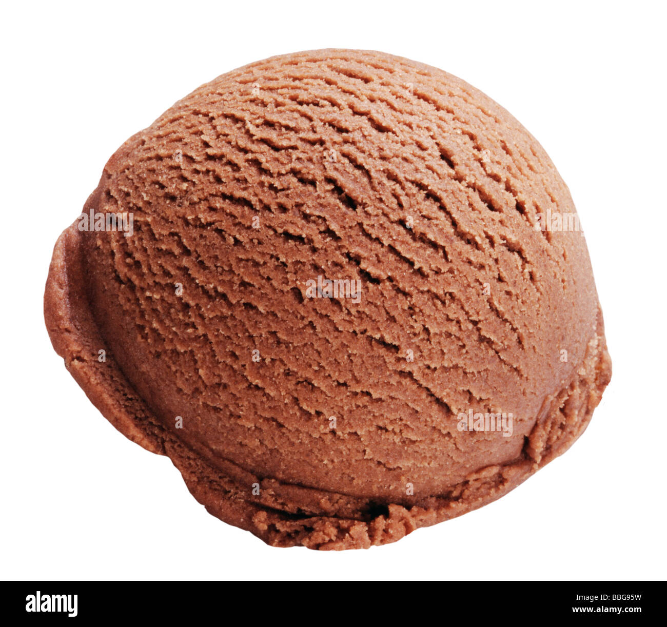 A scoop of chocolate ice cream Stock Photo Alamy
