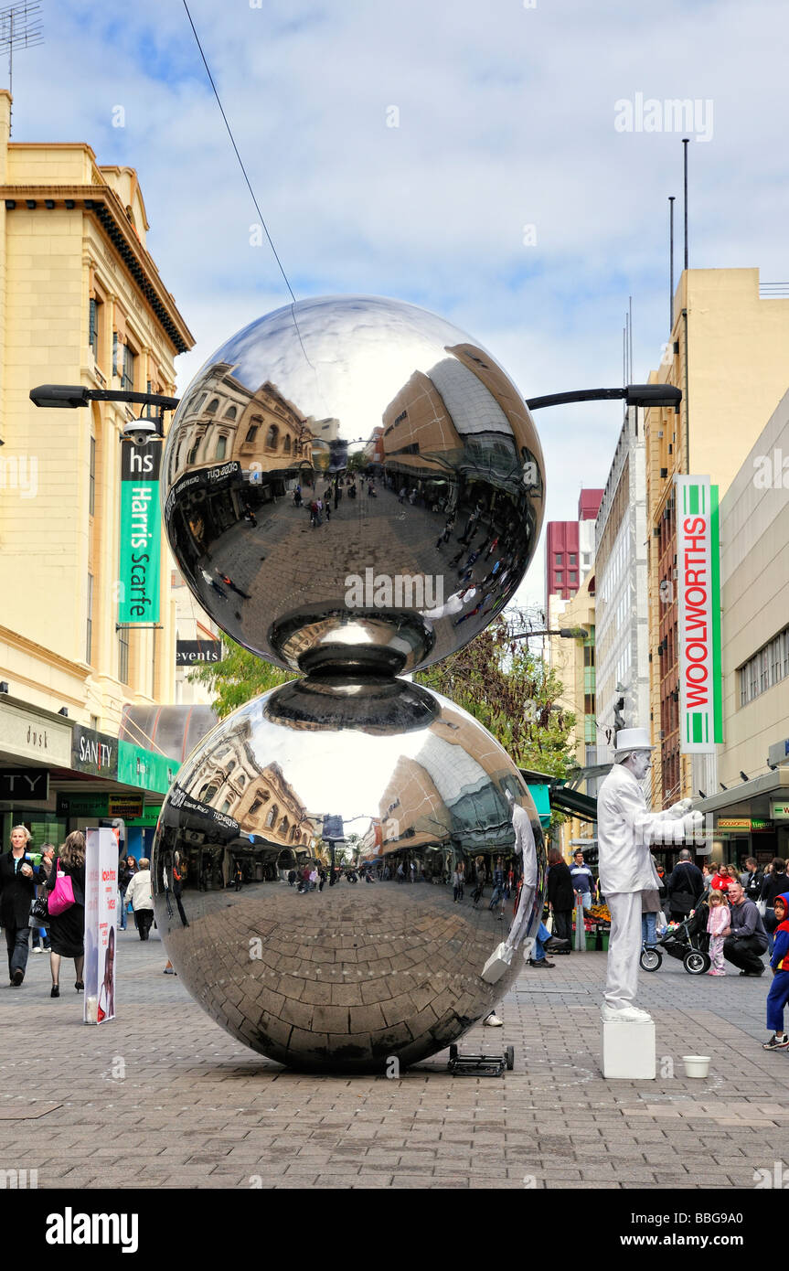 Shopping on Rundle Mall, Adelaide, Australia Stock Photo Alamy