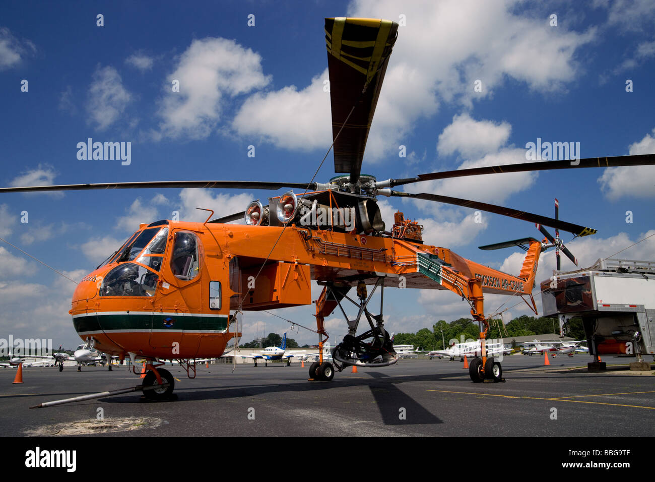 Sikorsky Sky Crane Helicopter Stock Photo