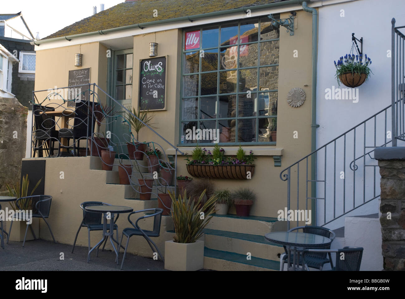The Olive Cafe St Ives Cornwall UK Stock Photo Alamy
