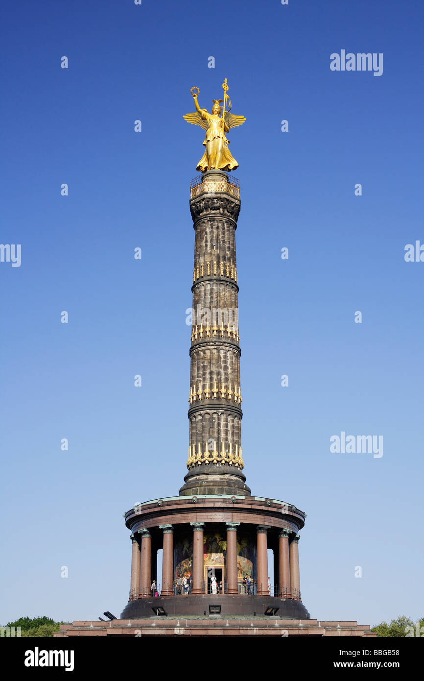 Siegessaeule, Victory Column in Berlin, Germany, Europe Stock Photo