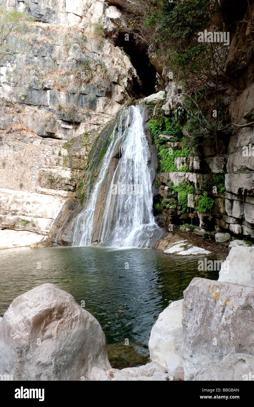 Cascada el Chorreadero, waterfall Chorreadero near Chiapa de Corzo, Chiapas, Mexico, Central America Stock Photo
