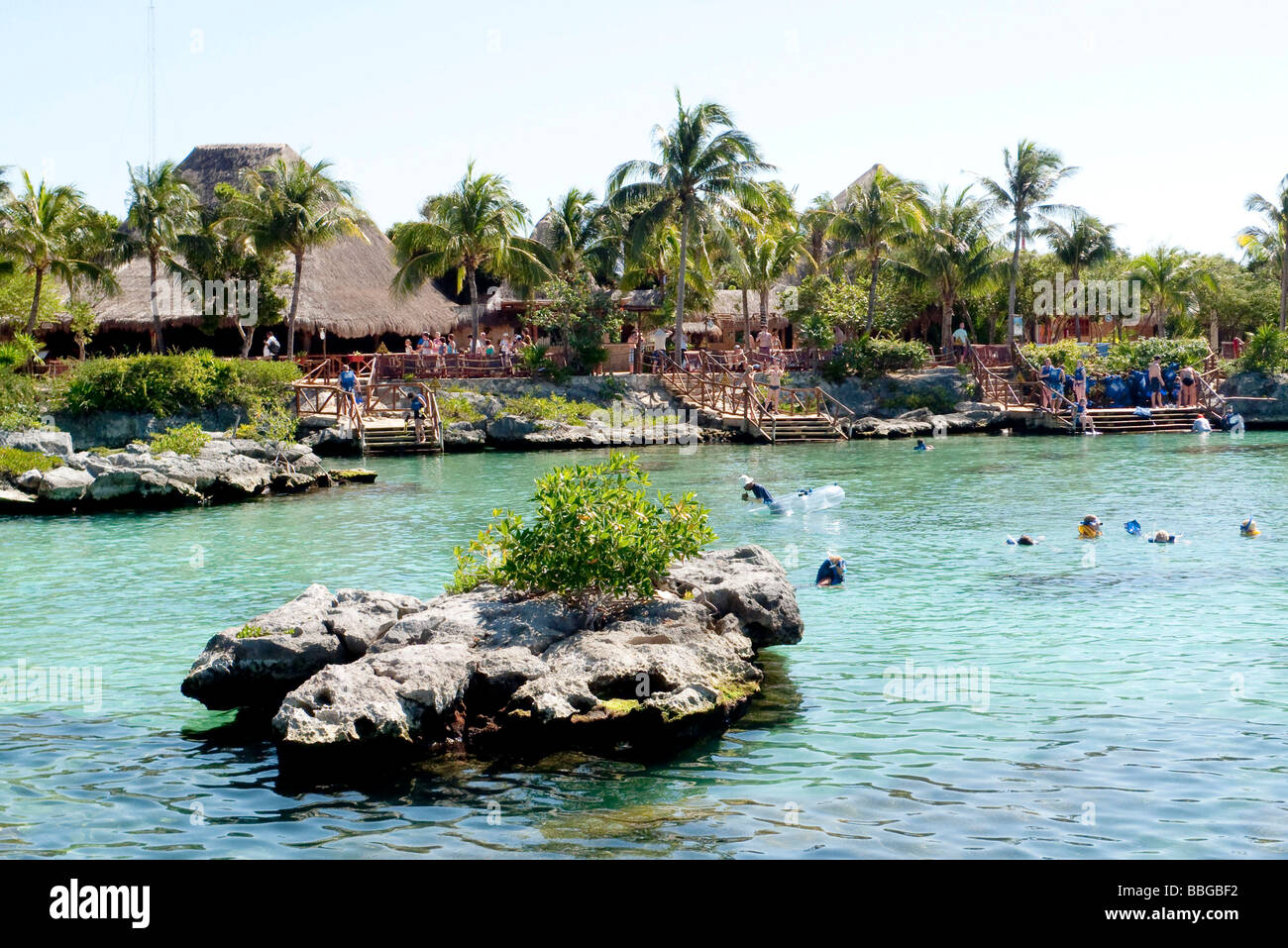 Xel-Ha amusement park on the Riviera Maya in Tulum, Quintana Roo, Mexico, Central America Stock Photo
