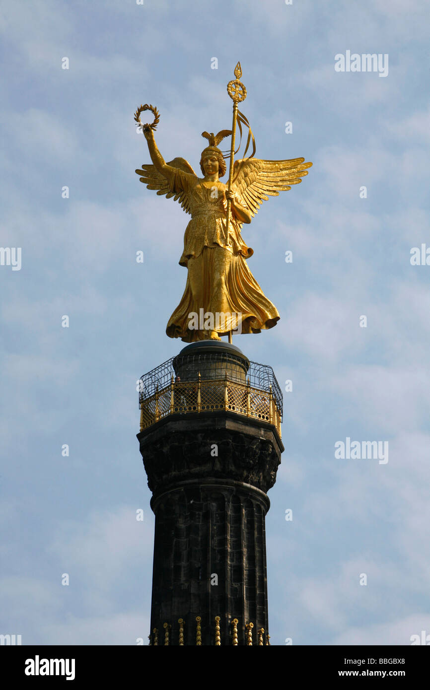 Victory column at the Grosser Stern roundabout, Berlin, Germany, Europe Stock Photo