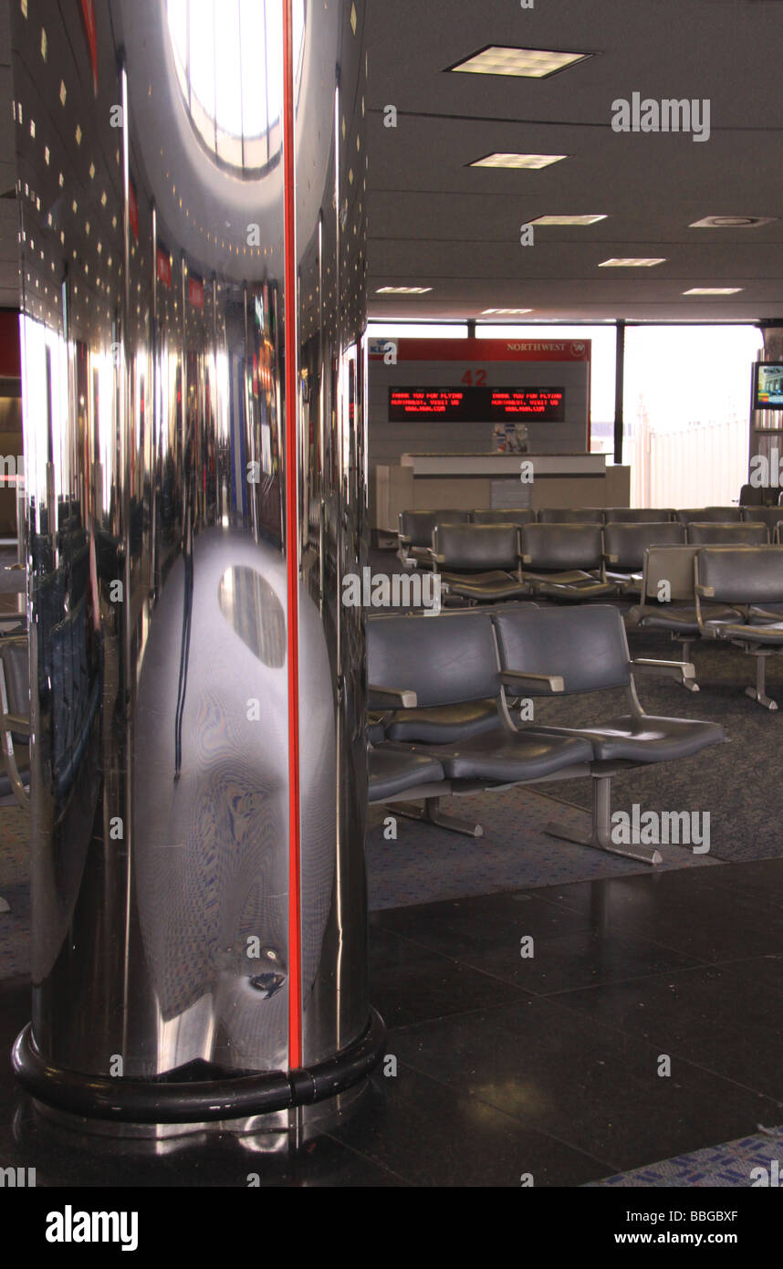 Boarding area at Newark Liberty International Airport (EWR), New Jersey, US Stock Photo