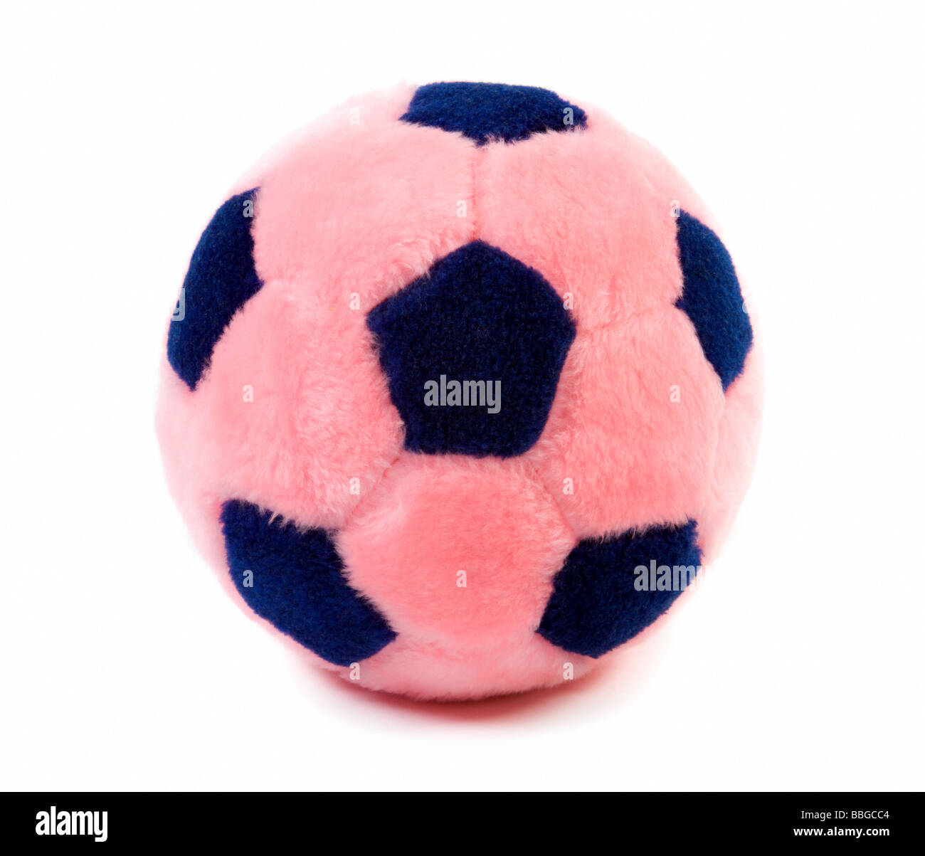 Fur ball for home soccer Isolate on white Stock Photo