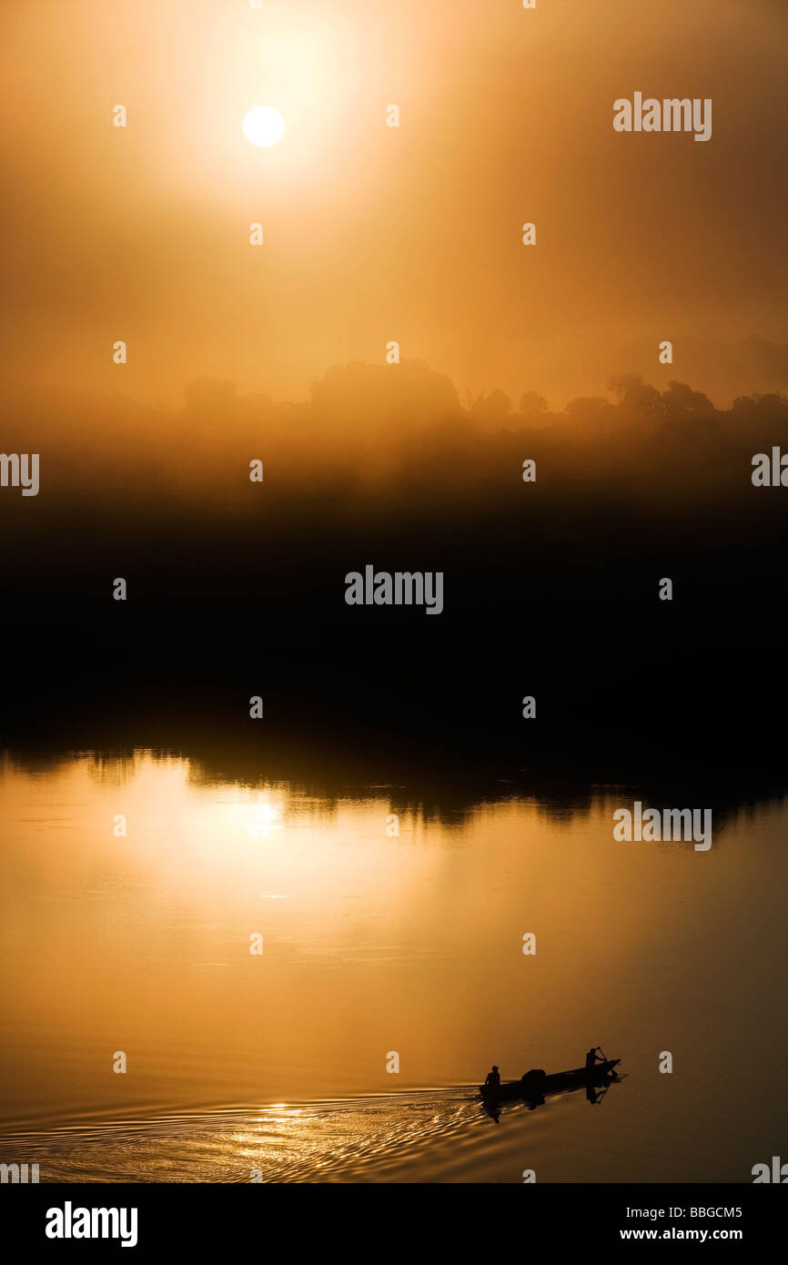 Sunrise in the amazon - Yasuni National Park - Napo Province, Ecuador Stock Photo