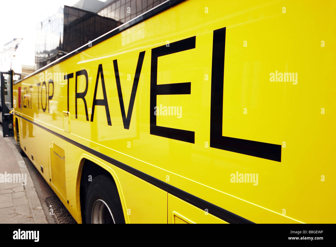 Coach Travel in England UK Stock Photo