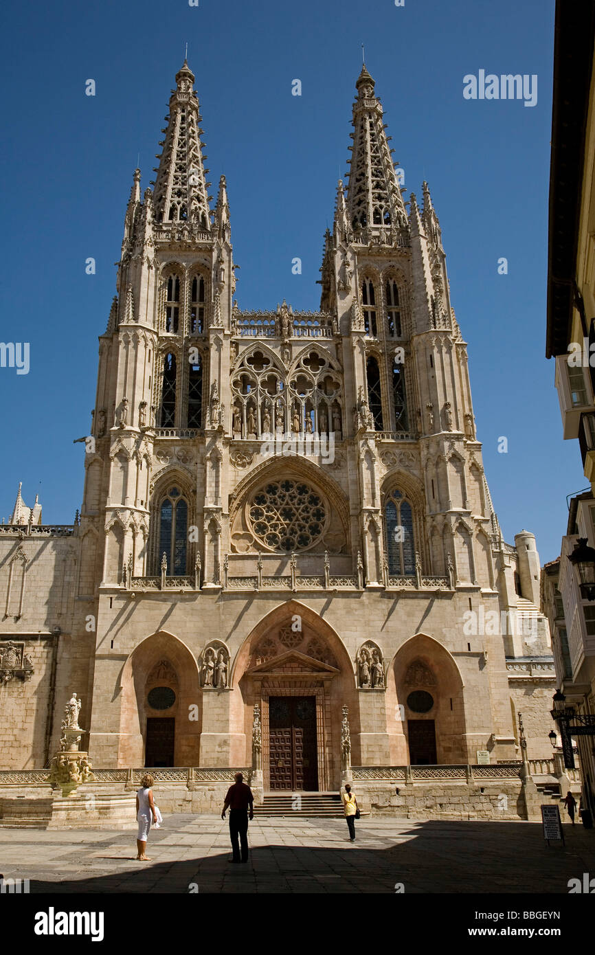 Catedral de Burgos Estilo Gótico Castilla León España Cathedral of Gothic Style in Burgos Castilla Leon Spain Stock Photo