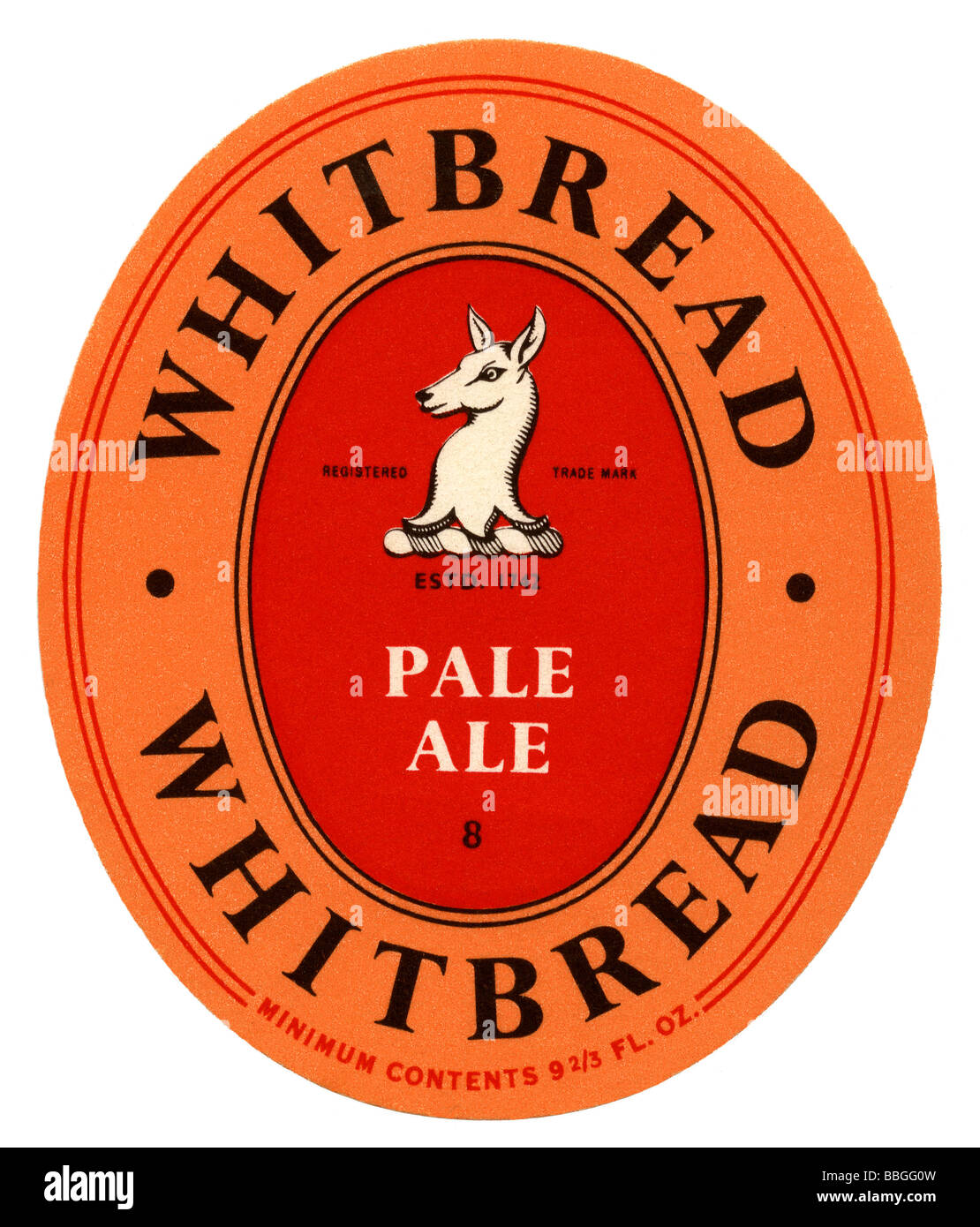 Old British beer label for Whitbread's Pale Ale, London Stock Photo Alamy