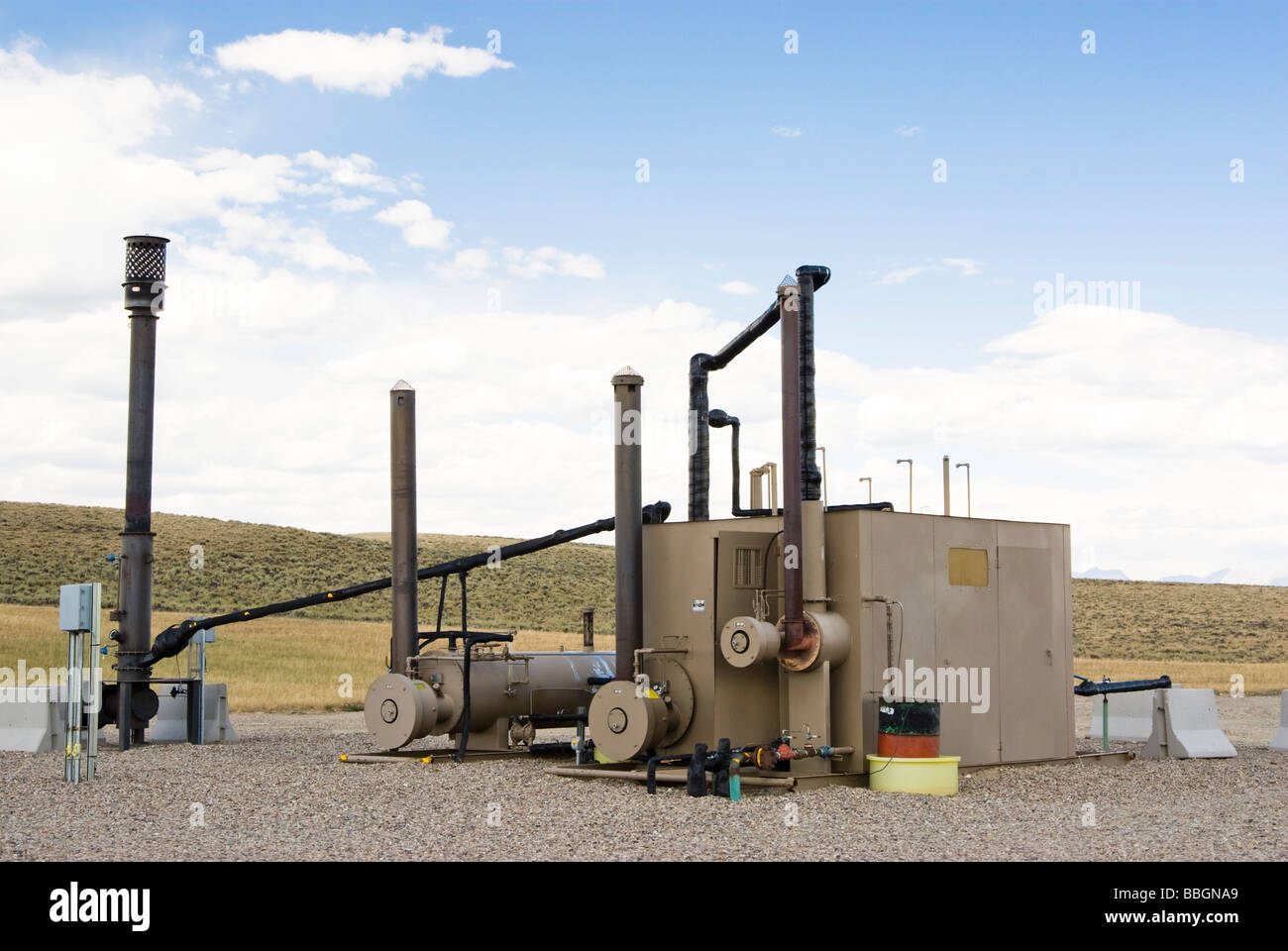 processing equipment for a natural gas well in Wyoming Stock Photo Alamy