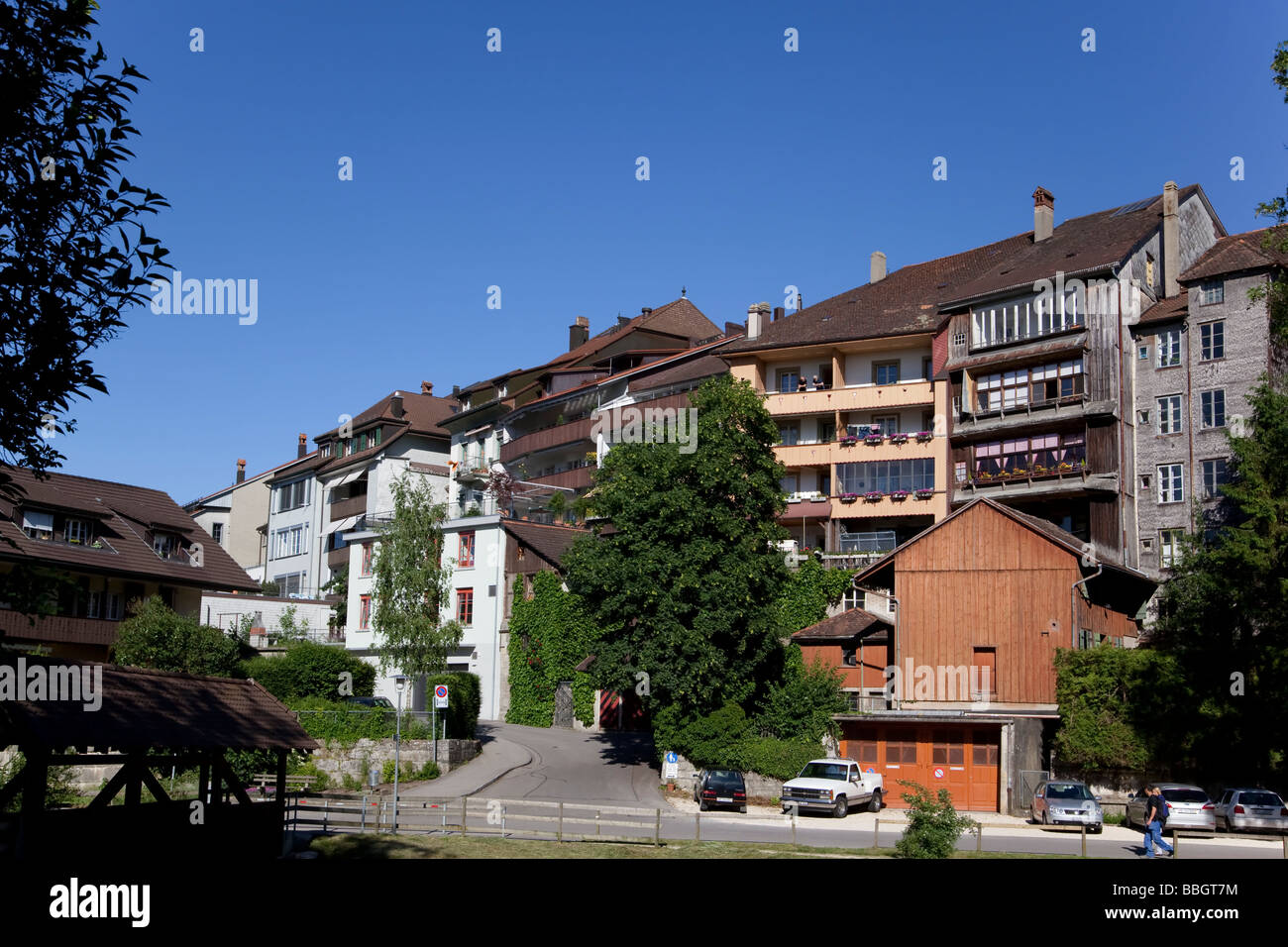 Aarberg Switzerland. Charles Lupica Stock Photo