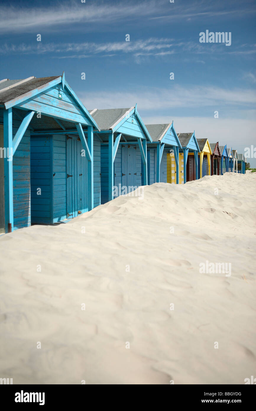 beach huts West Wittering West Sussex England UK Stock Photo