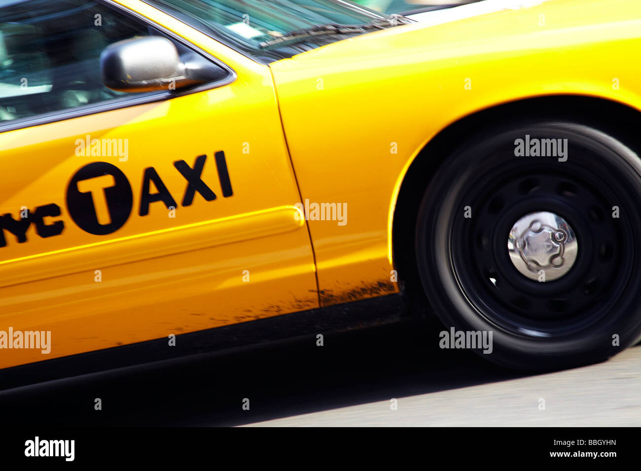 yellow taxi,, New York taxis, New York Stock Photo