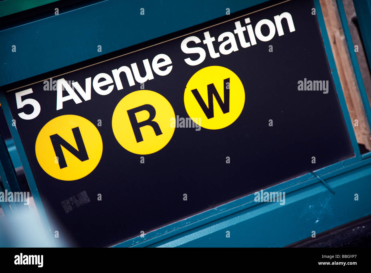 5th Avenue Station, New York subway Stock Photo