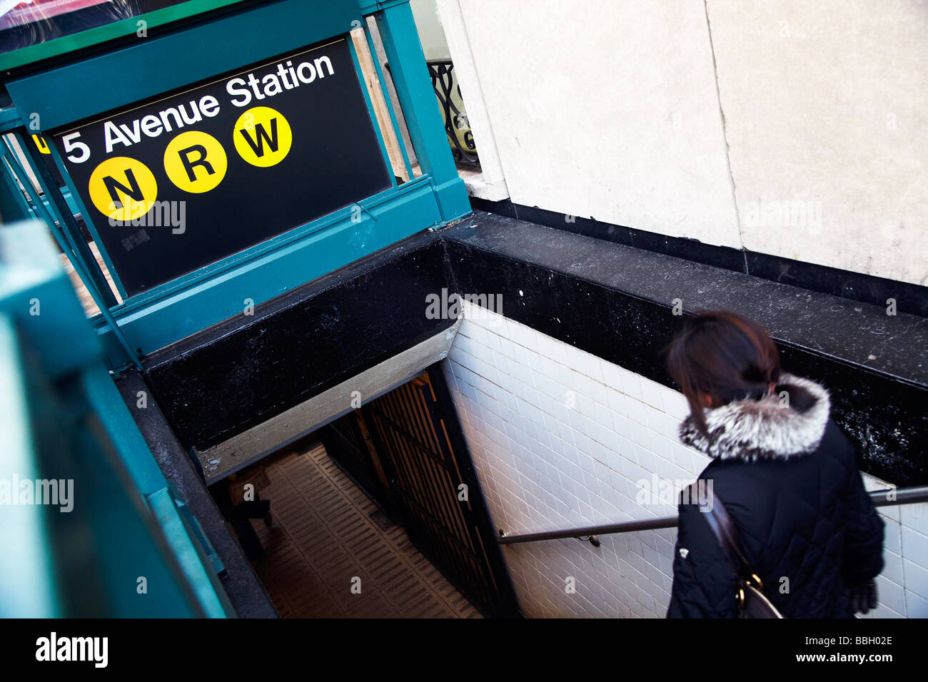 5th Avenue Station, New York subway Stock Photo