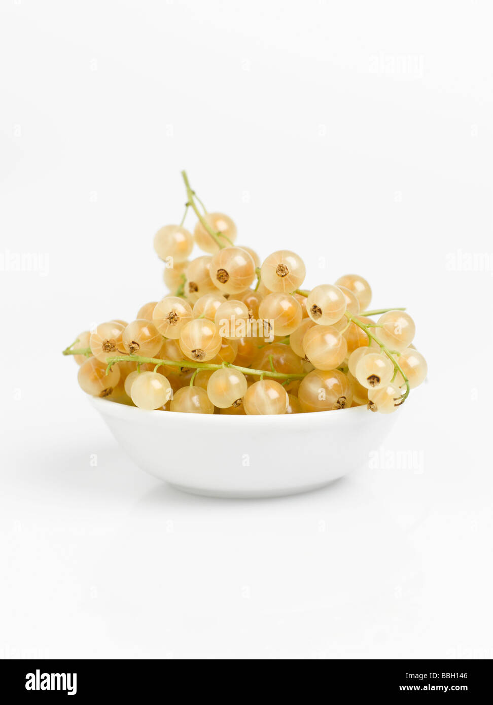 White currants isolated on white background Stock Photo