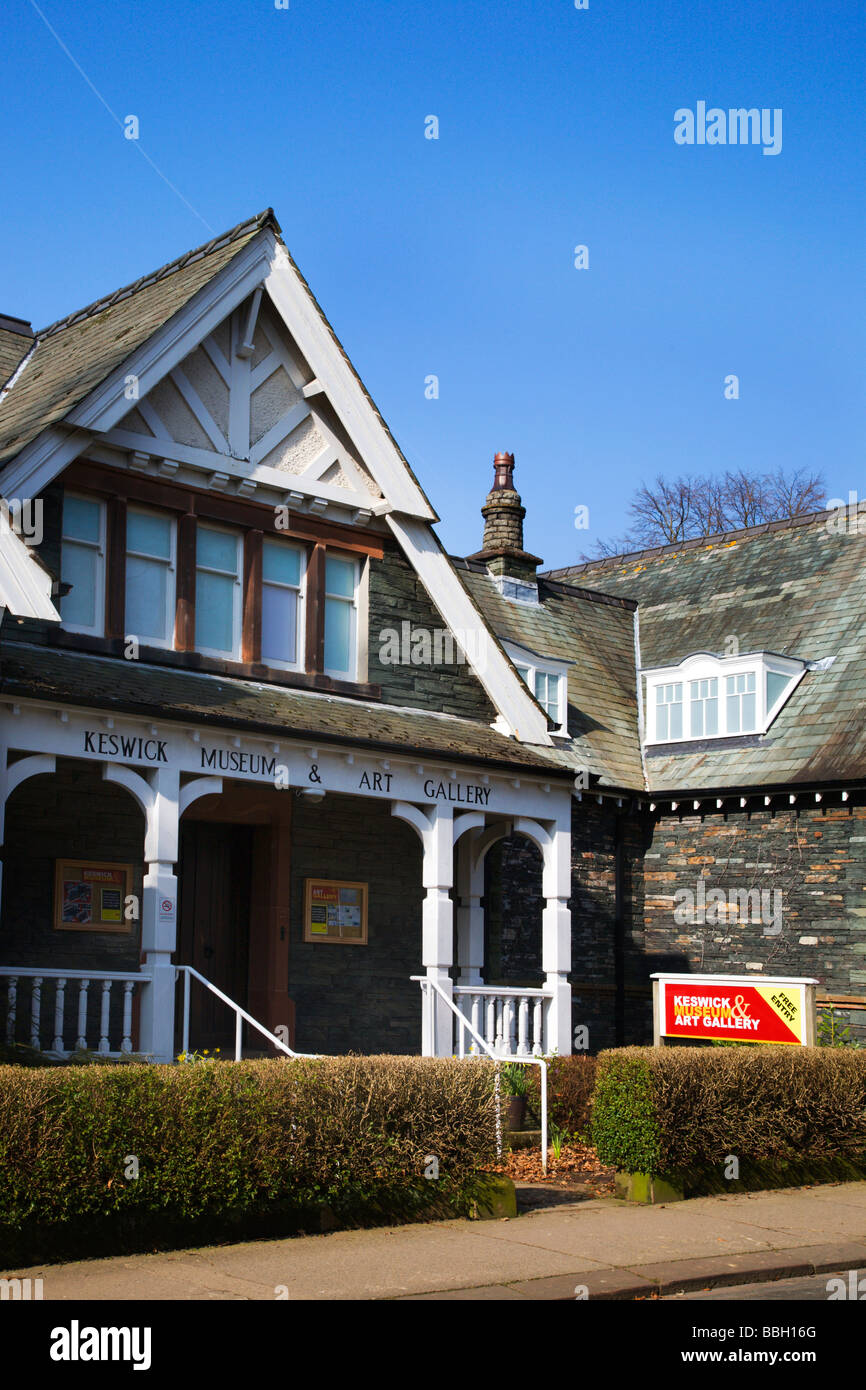 Keswick Museum and Art Gallery Keswick Cumbria England Stock Photo Alamy