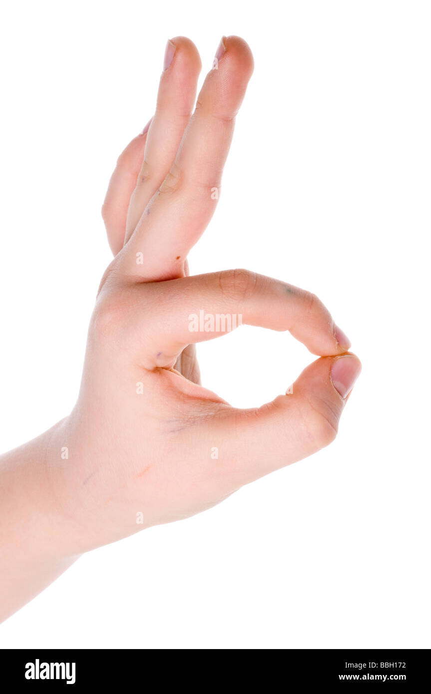 Gestures of hands Isolation on white Stock Photo Alamy