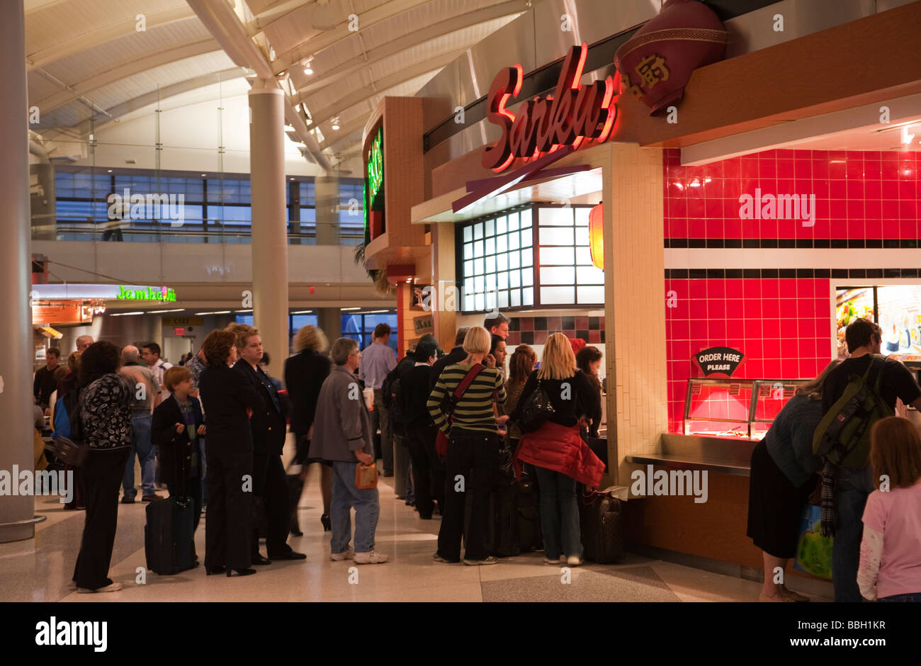 Usa New York Newark Airport Sushi Restaurant Stock Photo 24346107