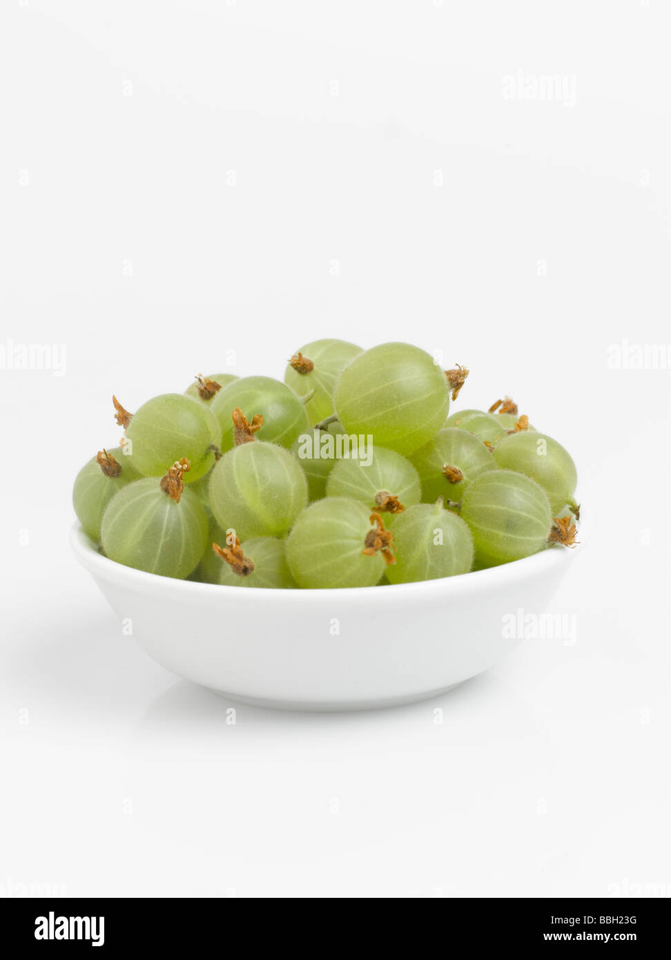 Gooseberries isolated on white background Stock Photo