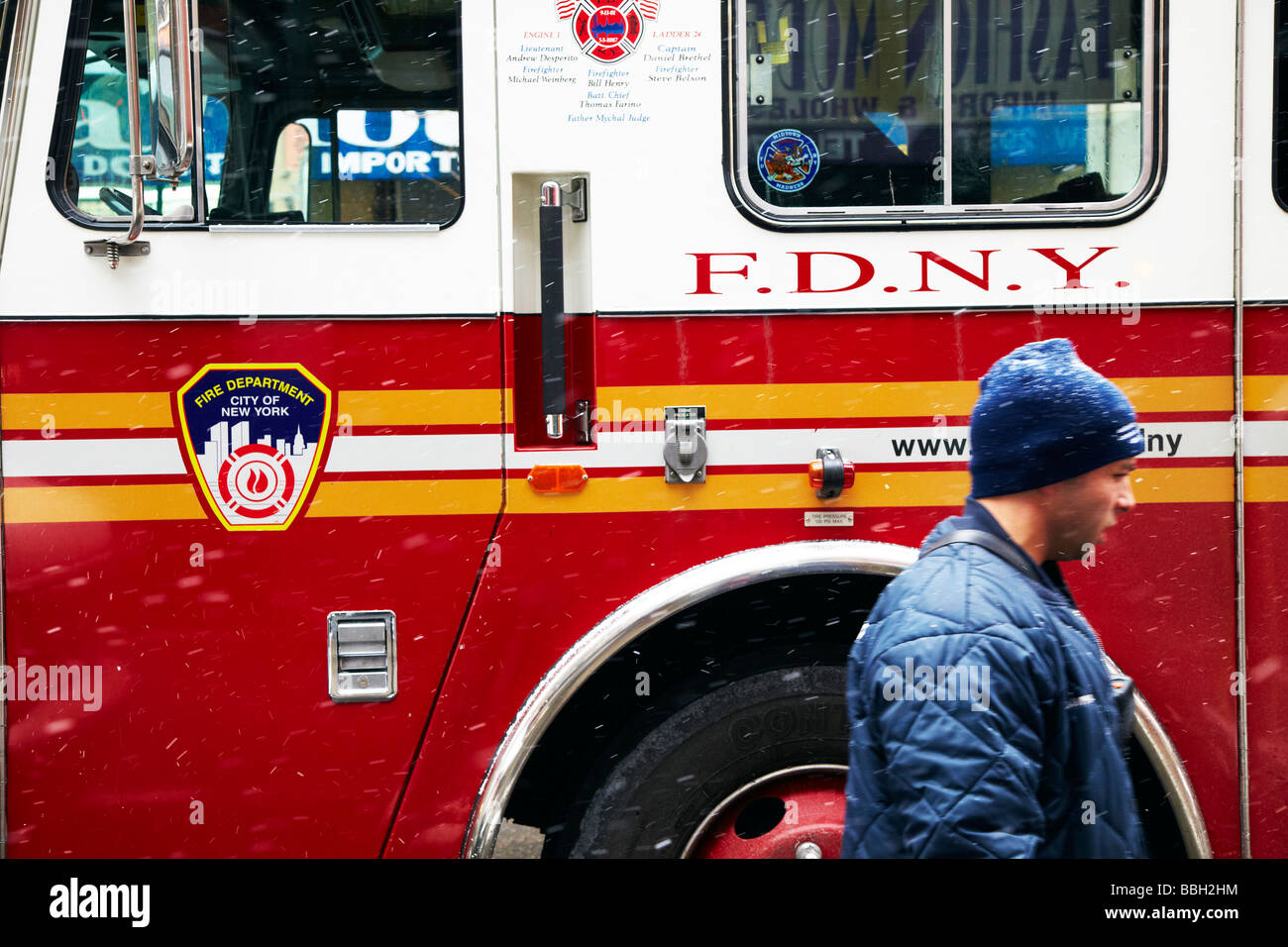 fire Engine, fire engine, FDNY Stock Photo