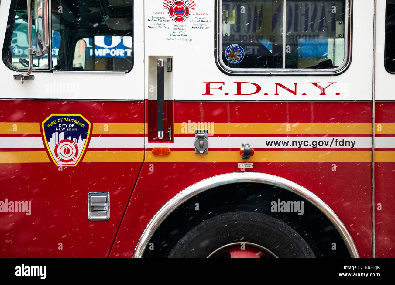 fire Engine, fire engine, FDNY Stock Photo