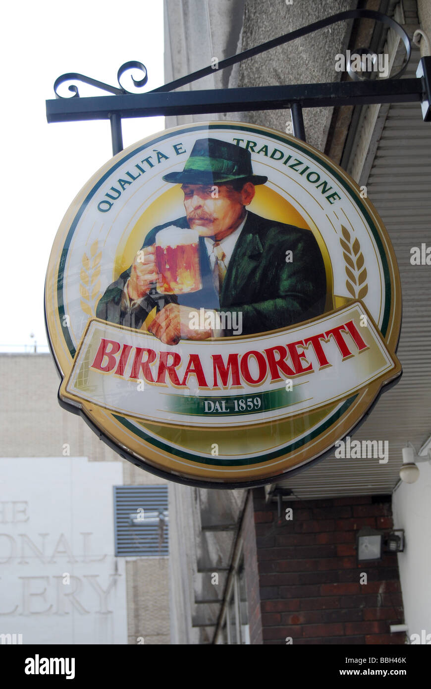 Birra Moretti beer Italian Stock Photo