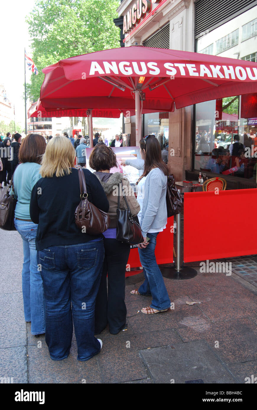 Angus Steak House Leicester Square London Stock Photo Alamy