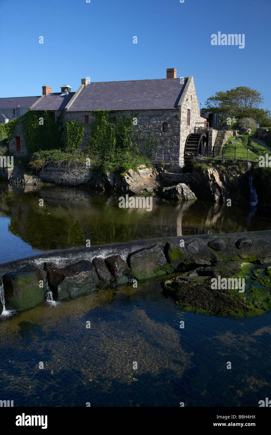 restored annalong corn mill with water wheel county down northern ireland uk Stock Photo Alamy