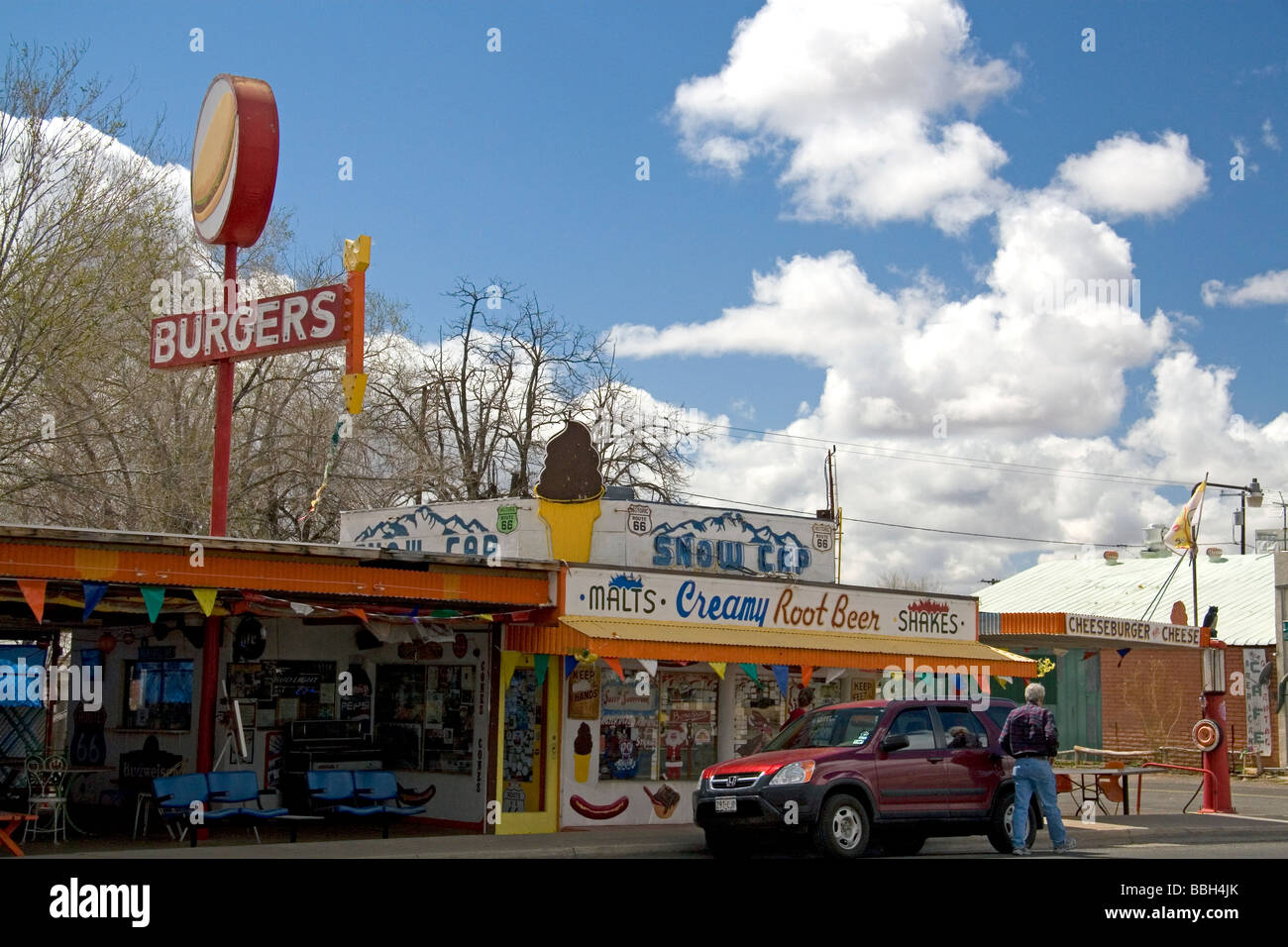 Restaurant along Historic U S Route 66 through the town of Seligman