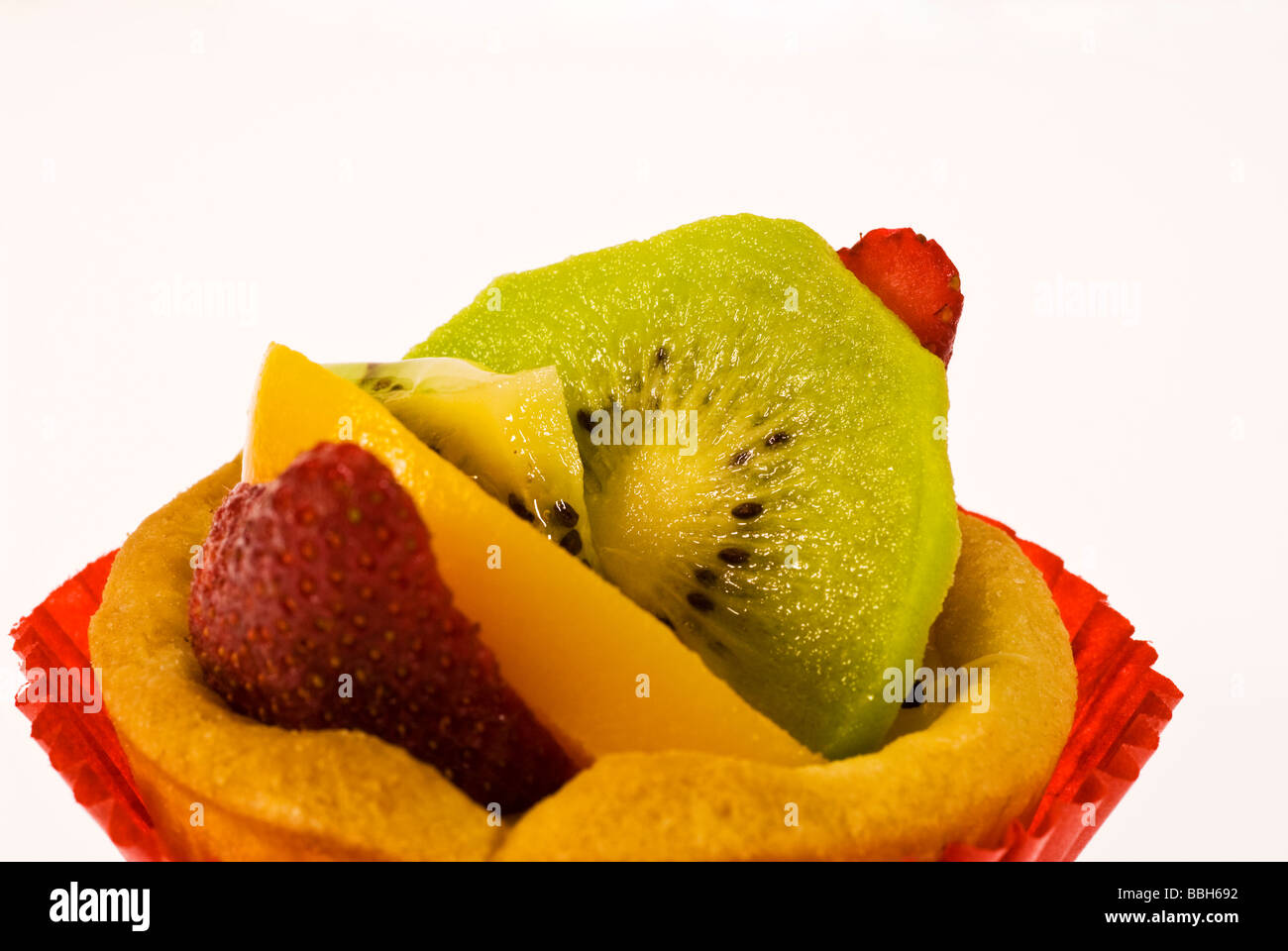 individual fruit tart Stock Photo